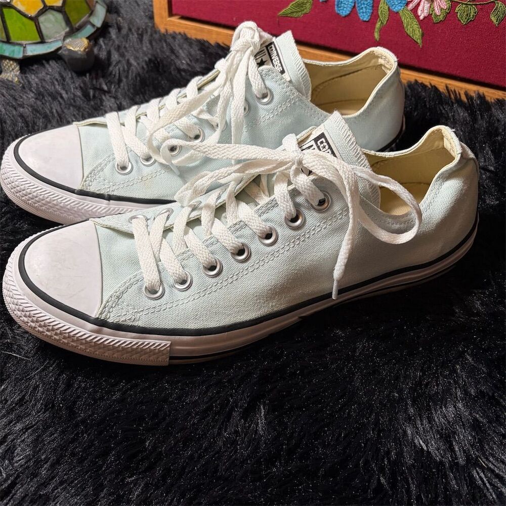 Converse All Star Chuck Taylor Low Top Sneakers Blue Unisex Size 9/11